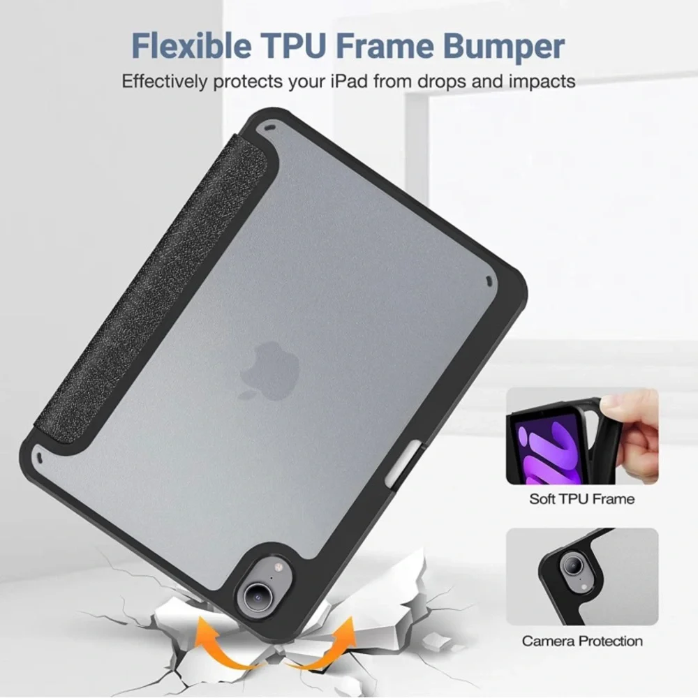 iPad Mini 6 6th Generation Case 8.3 Inch with Pencil Holder
